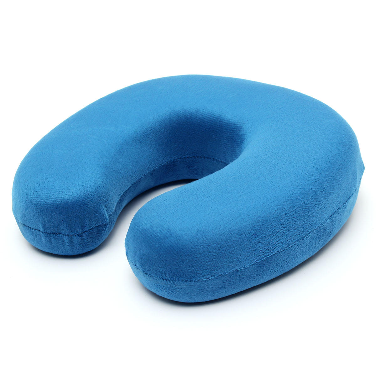 Soft Velour Memory Foam U-Shaped Neck Support Pillow for Car Comfort