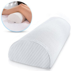 D Shape Memory Foam Comfort Roll Pillow - Neck, Knee, Leg Spacer & Back Lumbar Support