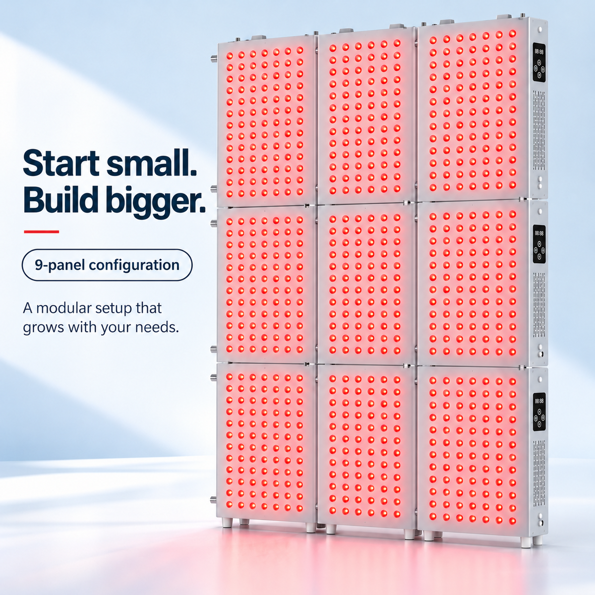7HW EmberStack Modular Red Light Panel for Full-Body Recovery & Skin
