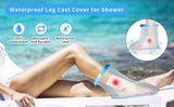 Reusable Waterproof Foot Cast Cover for Shower & Bath - Watertight Protector