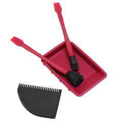Silicone Glue Kit for Woodworking - Brushes, Scraper & Tray Set