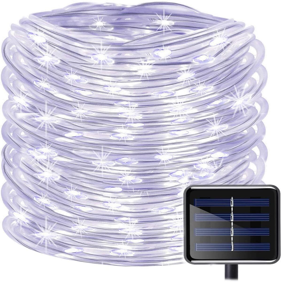 12m 50 LED Solar String Lights, 8 Modes, Colorful, Waterproof, for Yard, Party, Wedding Decor