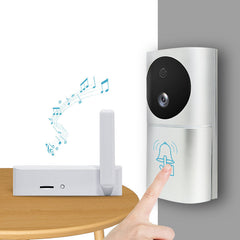 Smart Home WiFi Video Türklingel 1080P, 160 Grad IR Nachtsicht, Kabellos mit Bewegungssensor