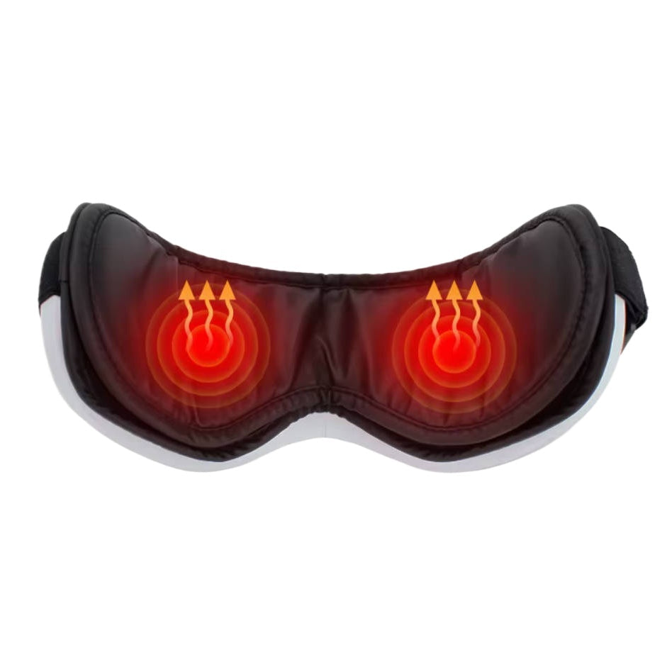 Foldable Eye Massager with Heat, Vibration, Airbag Pressure, Bluetooth Music - Relieves Fatigue