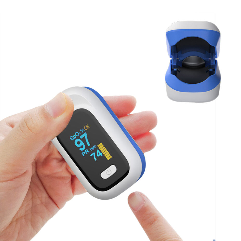 Mini OLED Finger-Clamp Pulse Oximeter - Home Health Blood Oxygen Saturation Monitor