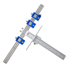 Adjustable Cabinet Hardware Jig - Drill Guide for Installing Handles & Knobs on Doors & Drawers - Woodworking Tool