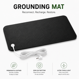 7HealthWell | EarthSc™ Ultra-Thin Grounding Mat (Black) - For Enhanced Relaxation & Daily Well-being