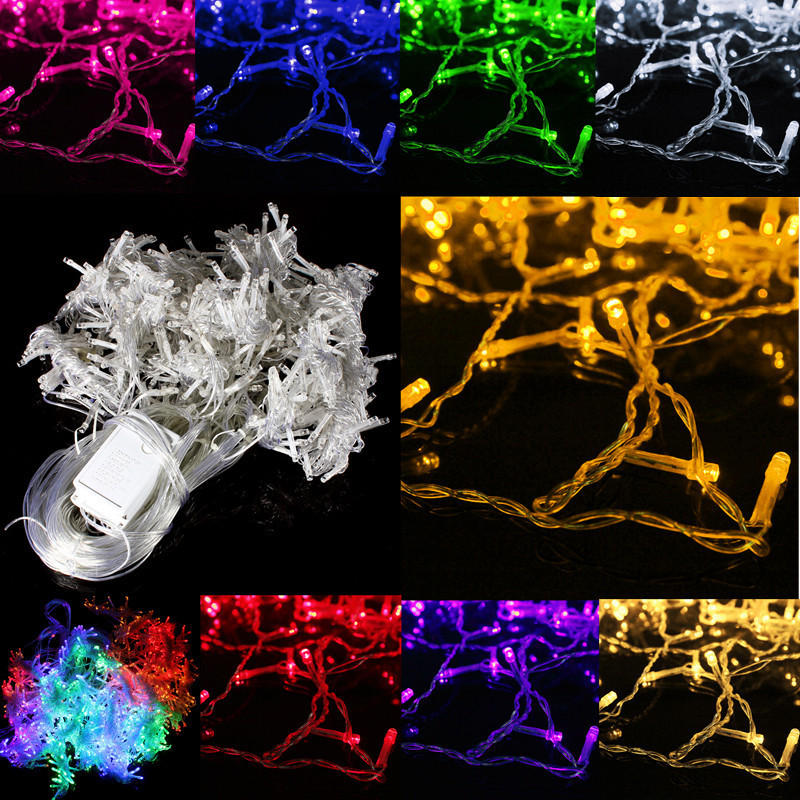 10x3M 1000 LED Outdoor Curtain Fairy Lights - Christmas, Wedding, Holiday Decor, AC220V