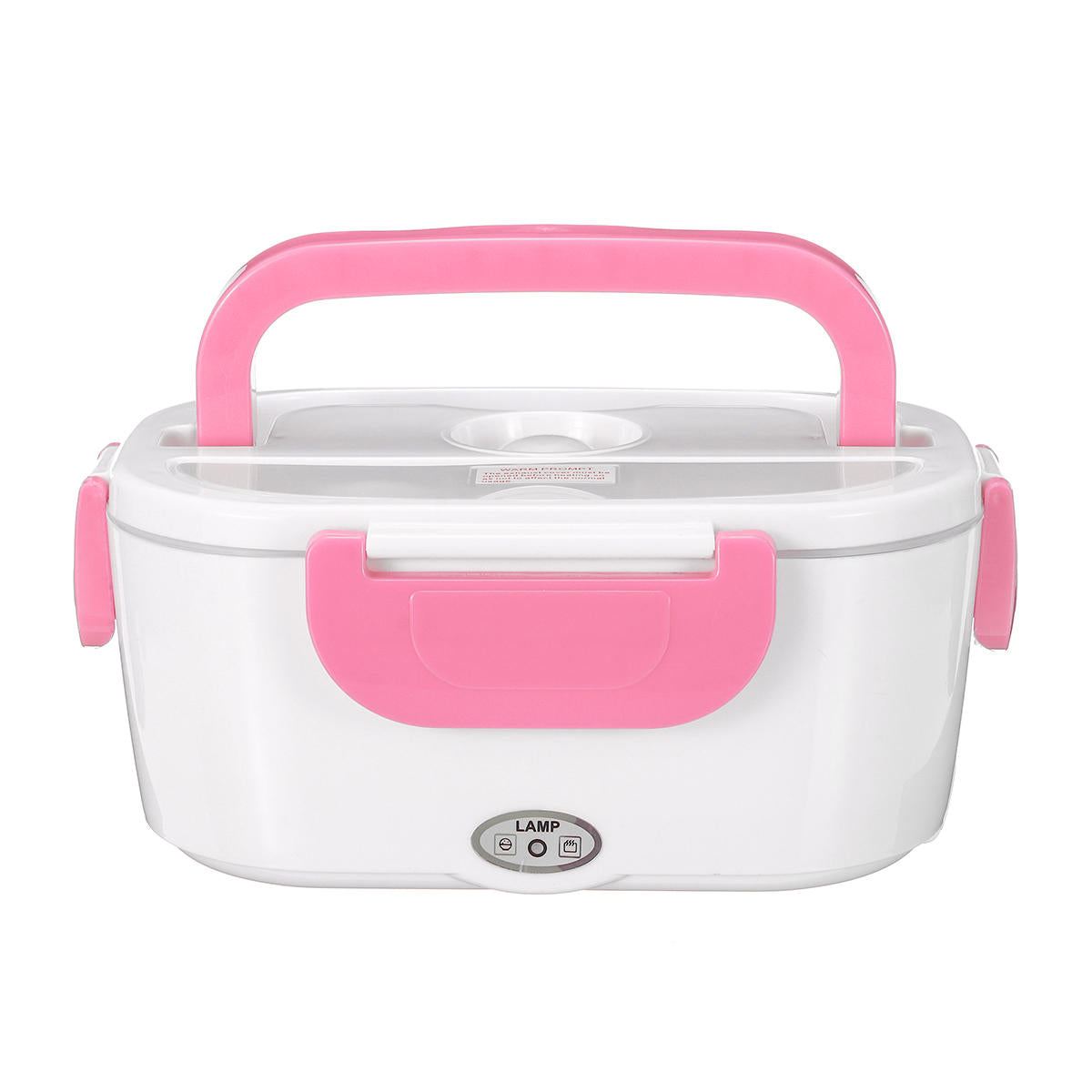 12-240V 40W Electric Heated Lunch Box, 1200ML, US Plug, for Home, School, Office, Car, with Spoon