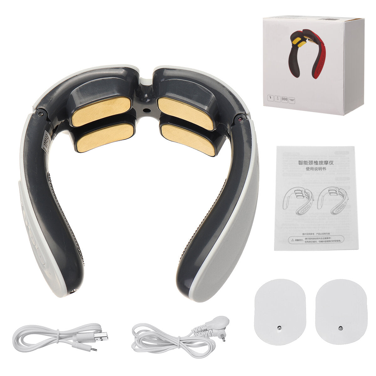 [Upgrade Version] Multifunctional Neck Massager with Remote Control & Timer - Constant Temperature Hot Compress for Cervical Spine