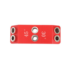 Aluminum Alloy Pocket Hole Jig - 30/45/90 Degree Angles, 4 Sizes Drill Guide for Woodworking, Decks, Stairs, Handrails