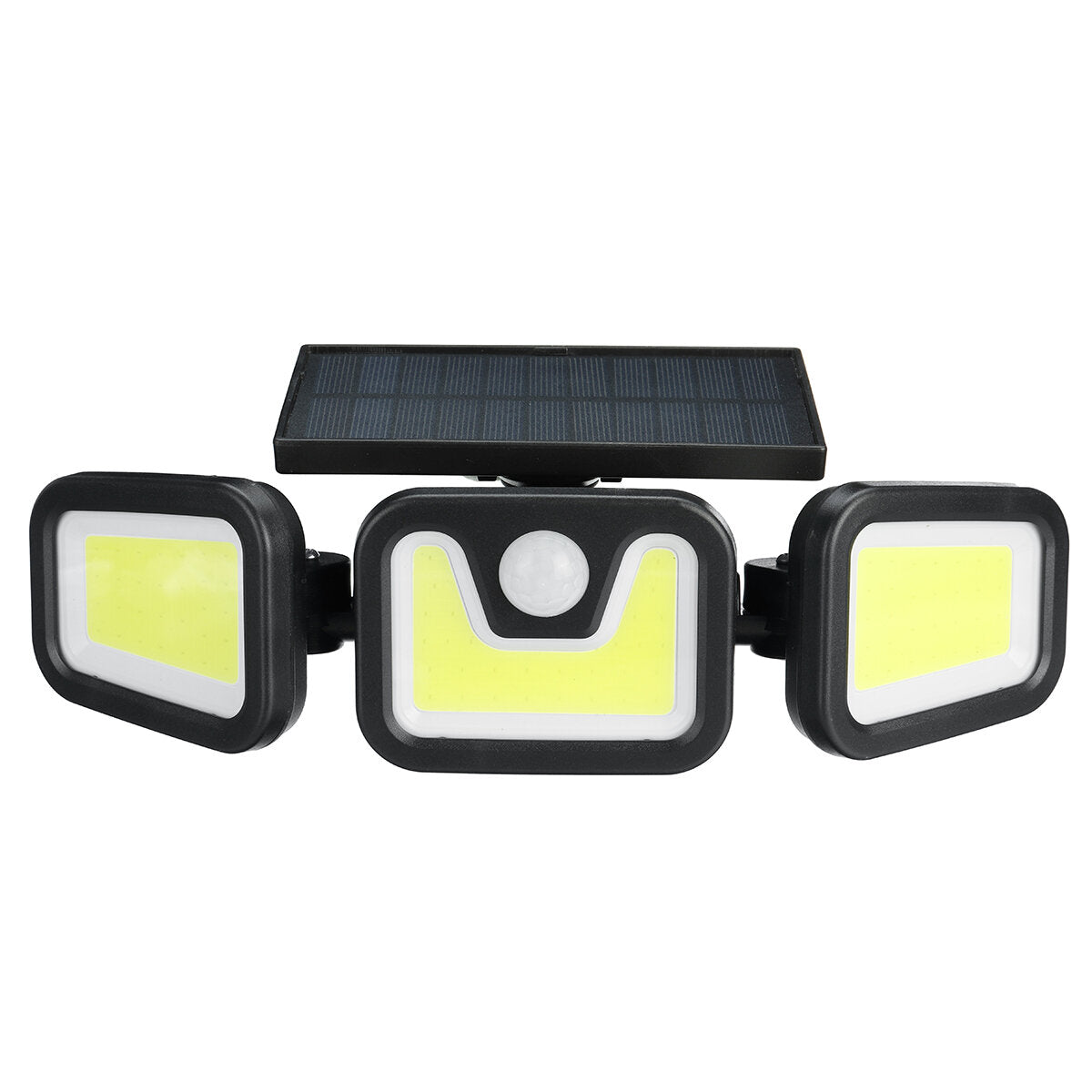 100COB LED Solar Light with 3 Rotatable Heads, Motion Sensor, IP65 Waterproof, Super Bright for Garden