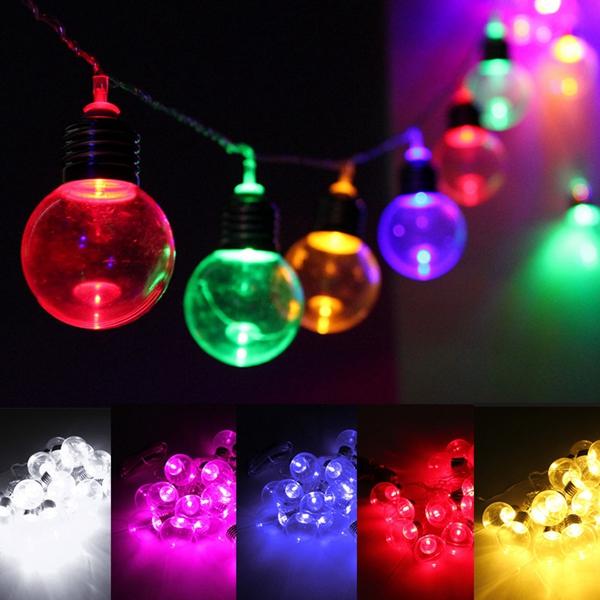 20-Piece LED Clear Festoon Party String Light Kit with Connect Cable - Vintage Style