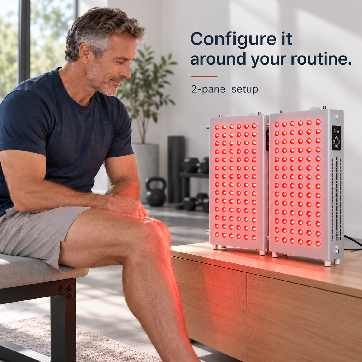 7HW EmberStack Modular Red Light Panel for Full-Body Recovery & Skin