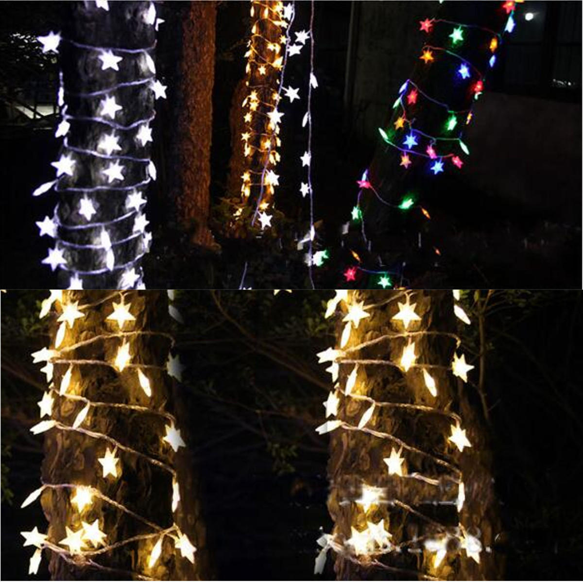 10M 100 LEDs 8 Modes Star Fairy String Lights for Indoor/Outdoor Wedding, Christmas, Party Decor