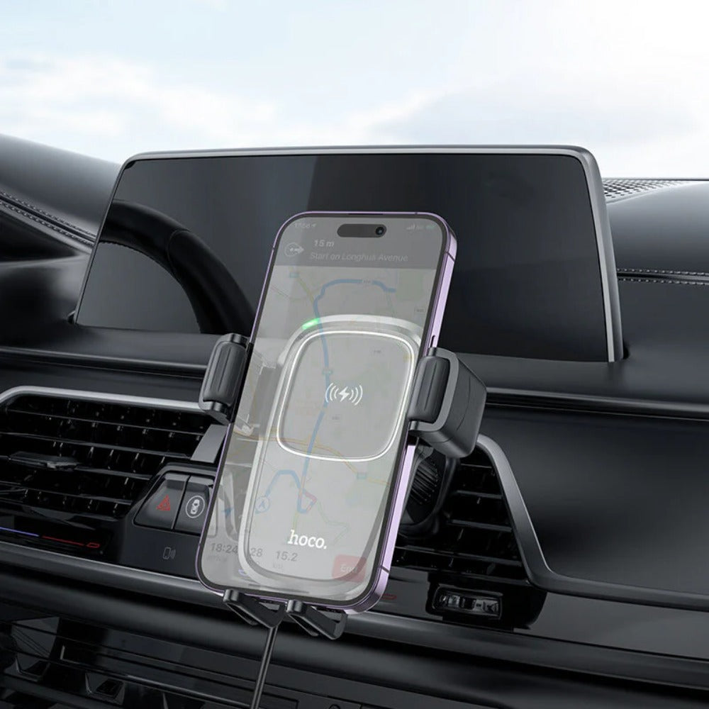 Fast 15W Wireless Car Charger for iPhone 14/13/12, Huawei, Xiaomi, Oppo, Samsung