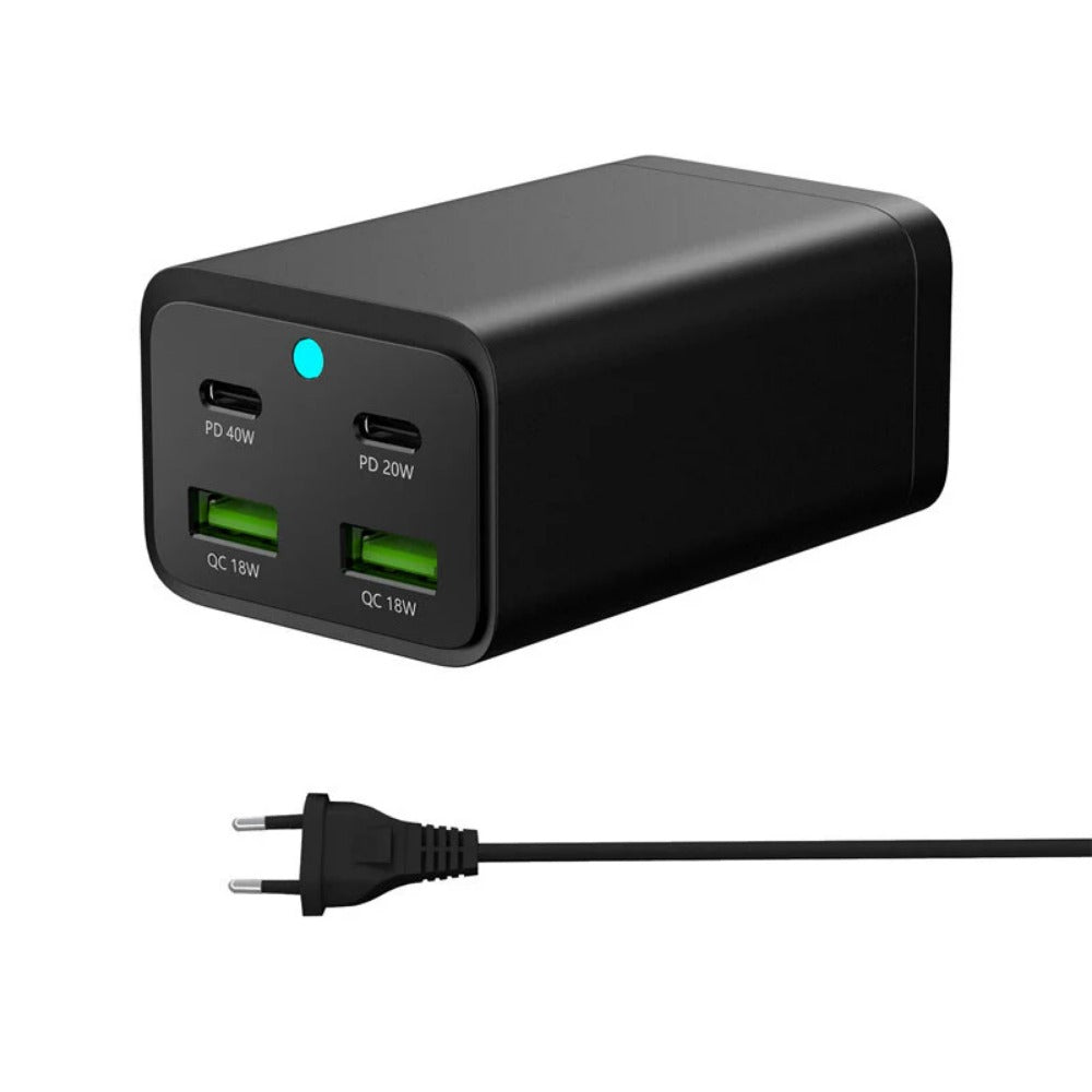 100 W GaN 4-Port USB PD-Ladegerät, Schnellladen für iPhone, Huawei, Xiaomi, MacBook