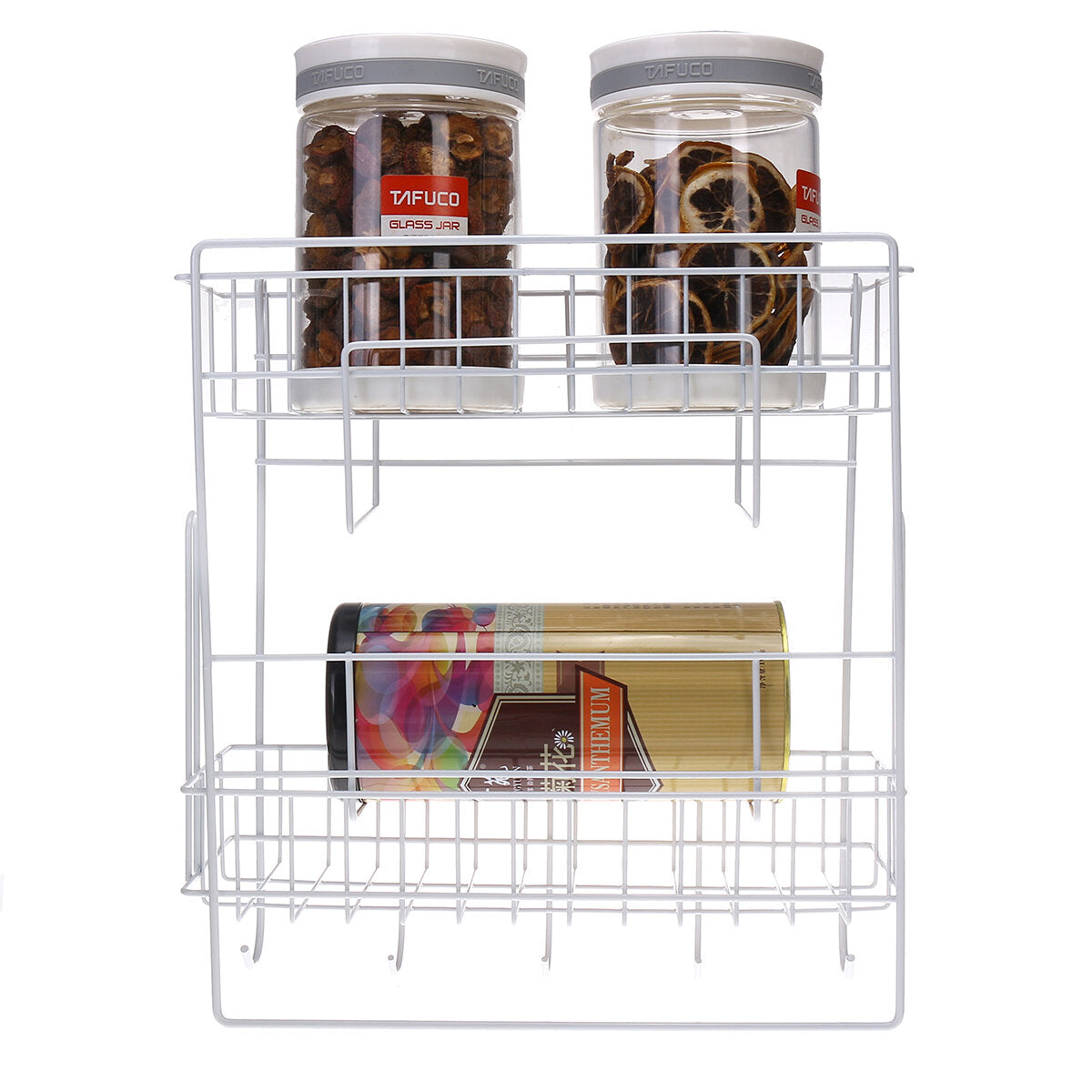Five-Tier Steel Over Sink Dish Drying Rack - Multifunctional Kitchen Counter Storage