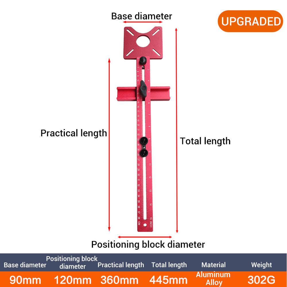 4-in-1 Router Milling Tool: Dual Unit Woodworking & Cutting Circular Bracket