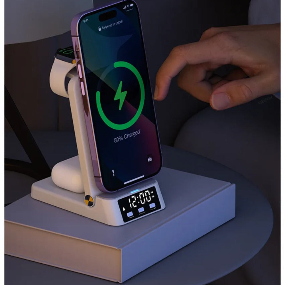 Fast Wireless Charger Bracket for Qi Phones: iPhone, Huawei, Samsung, AirPods, Watch