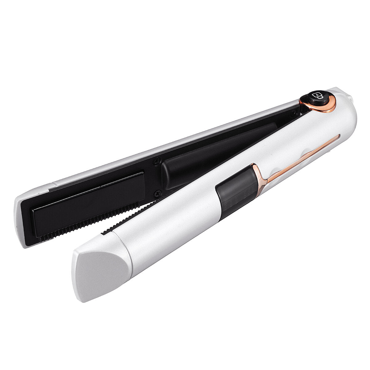 3-IN-1 Cordless Hair Straightener & Curler, USB Rechargeable, LED Display, Power Bank Function, Fast Heating Hair Flat Iron