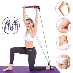 Non-Slip Barbell Fitness Yoga Bar - Gym Stretch Rope Stick for Body Beauty Exercise Tools