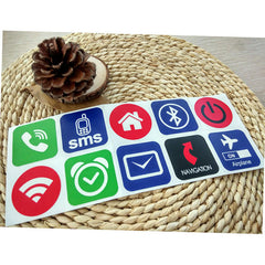 10pcs Ntag213 NFC Tag Stickers - RFID Adhesive Labels for Keychains and Patrol Tokens