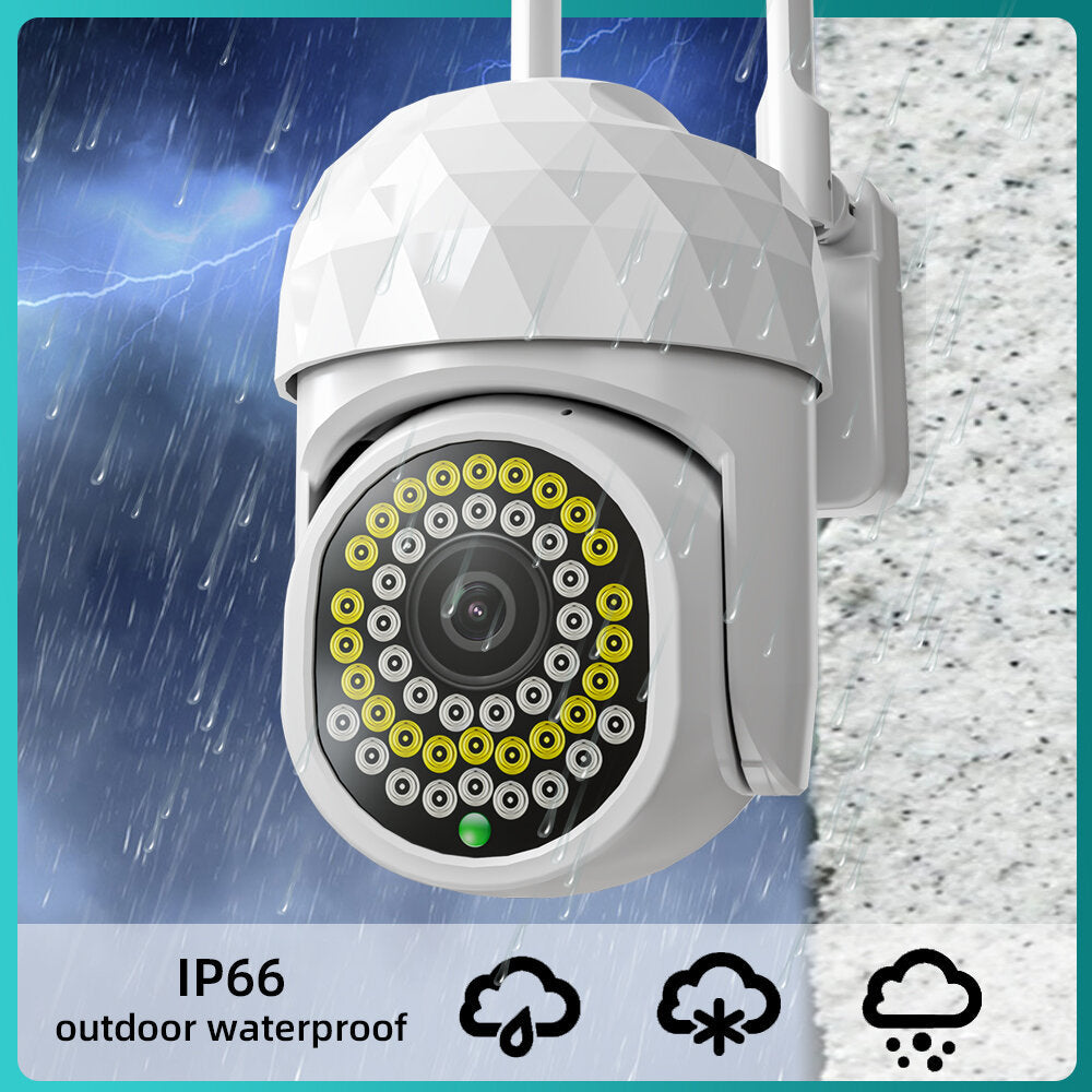 HD 2MP WiFi IP Camera - Waterproof, Infrared, Full Color Night Vision, 46 Lights Security Camera