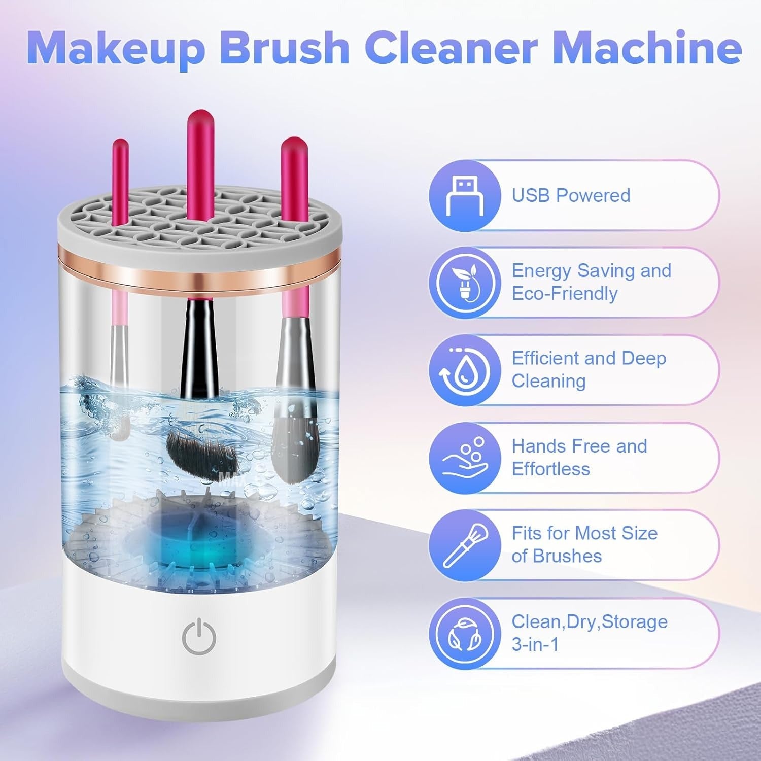 Automatic Electric Makeup Brush Cleaner USB Plug Portable Eyeshadow Brush Holder Holder Tools and Dryer Beauty Makeup Tools