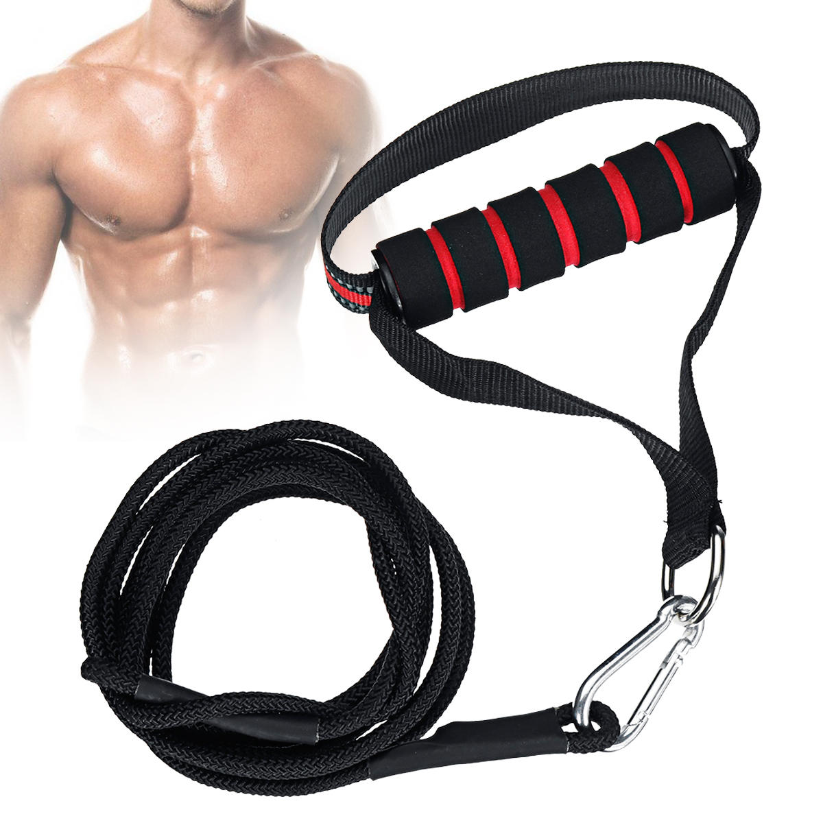 Portable Fitness Arm Pull Rope - Wrist & Forearm Workout Hand Gripper, Muscle Strengthener, Weight Training Tool