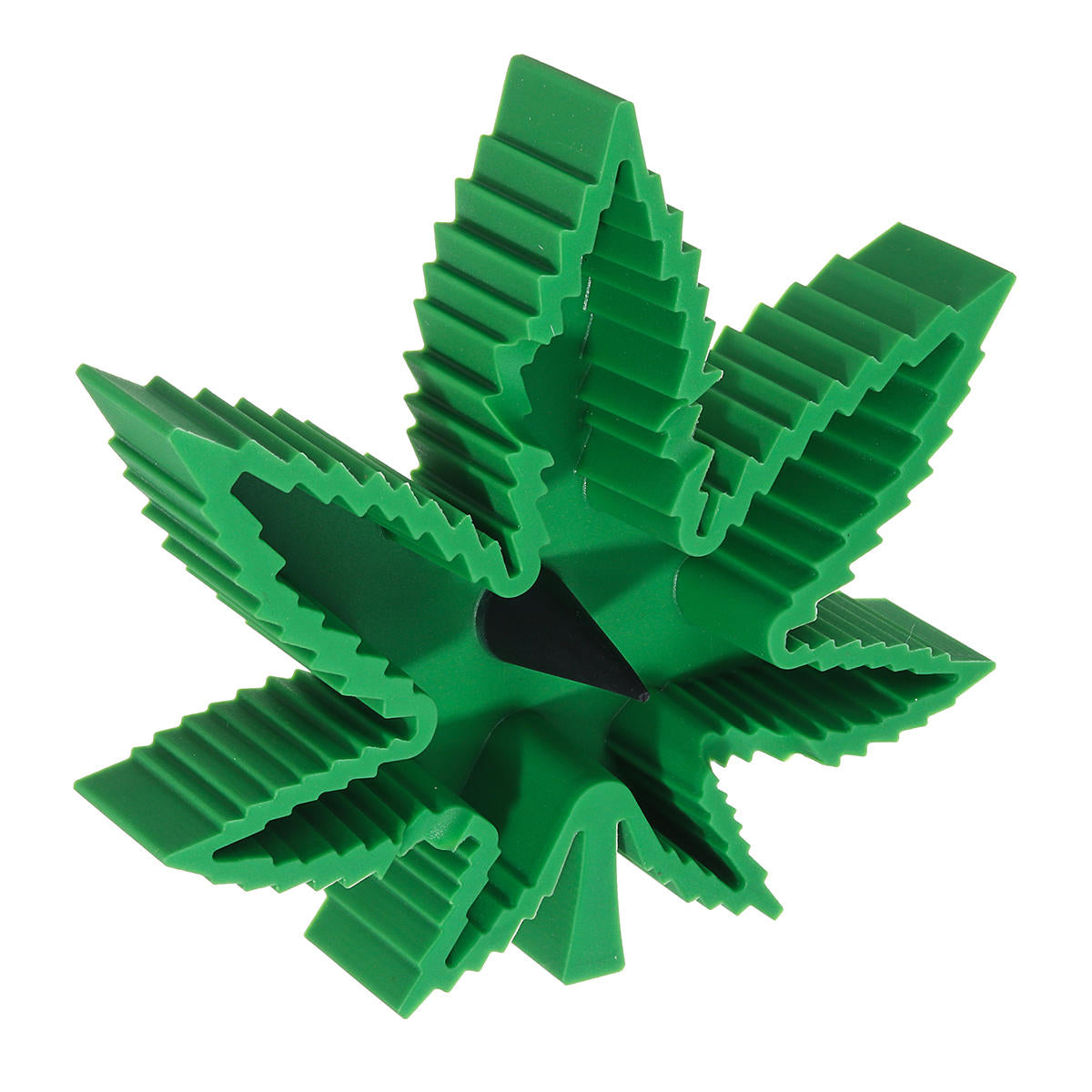 Heat Resistant Leaf-Shaped Silicone Ashtray - High Quality Collectible Smoking Tool for Car