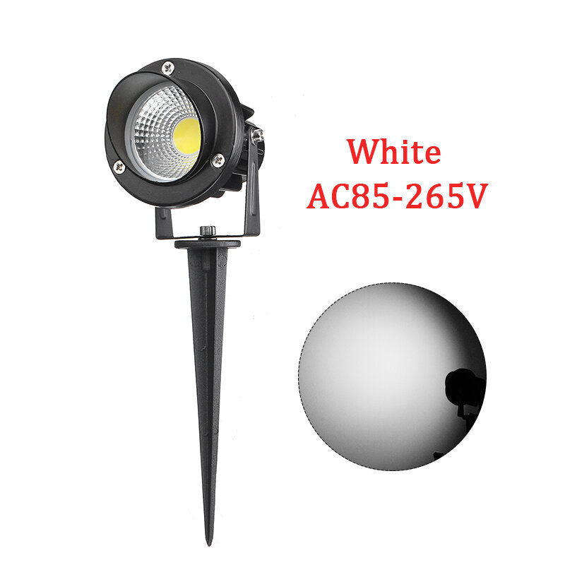 10W LED COB Rasenlicht - Wasserdichte Gartenstrahler für den Außenbereich, Yard Spike Landschaftslampe AC85-265V