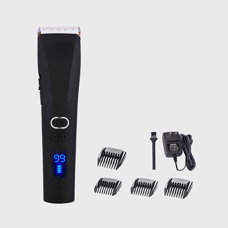 Professional Electric Hair Clipper with Noise Reduction - Home Fader Razor, EU Plug