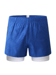 Men's Quick-Drying Breathable Elastic Waist Zipper Casual Bicycle Shorts