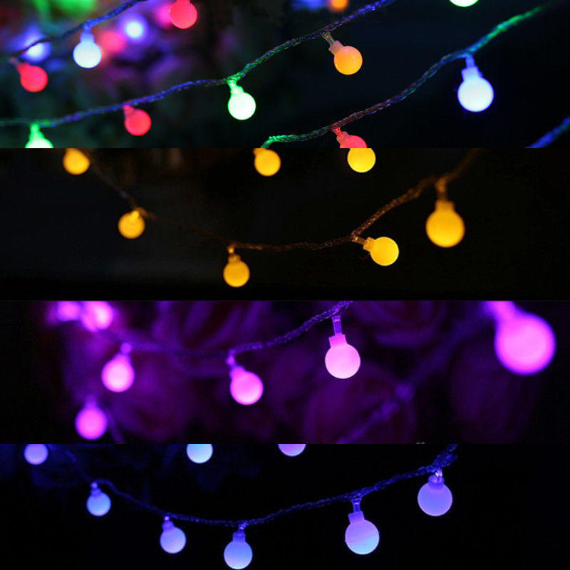 10M 100 LED Lichterkette Beerenkugel Lampe für Hochzeit, Weihnachtsbaum, Partydeko