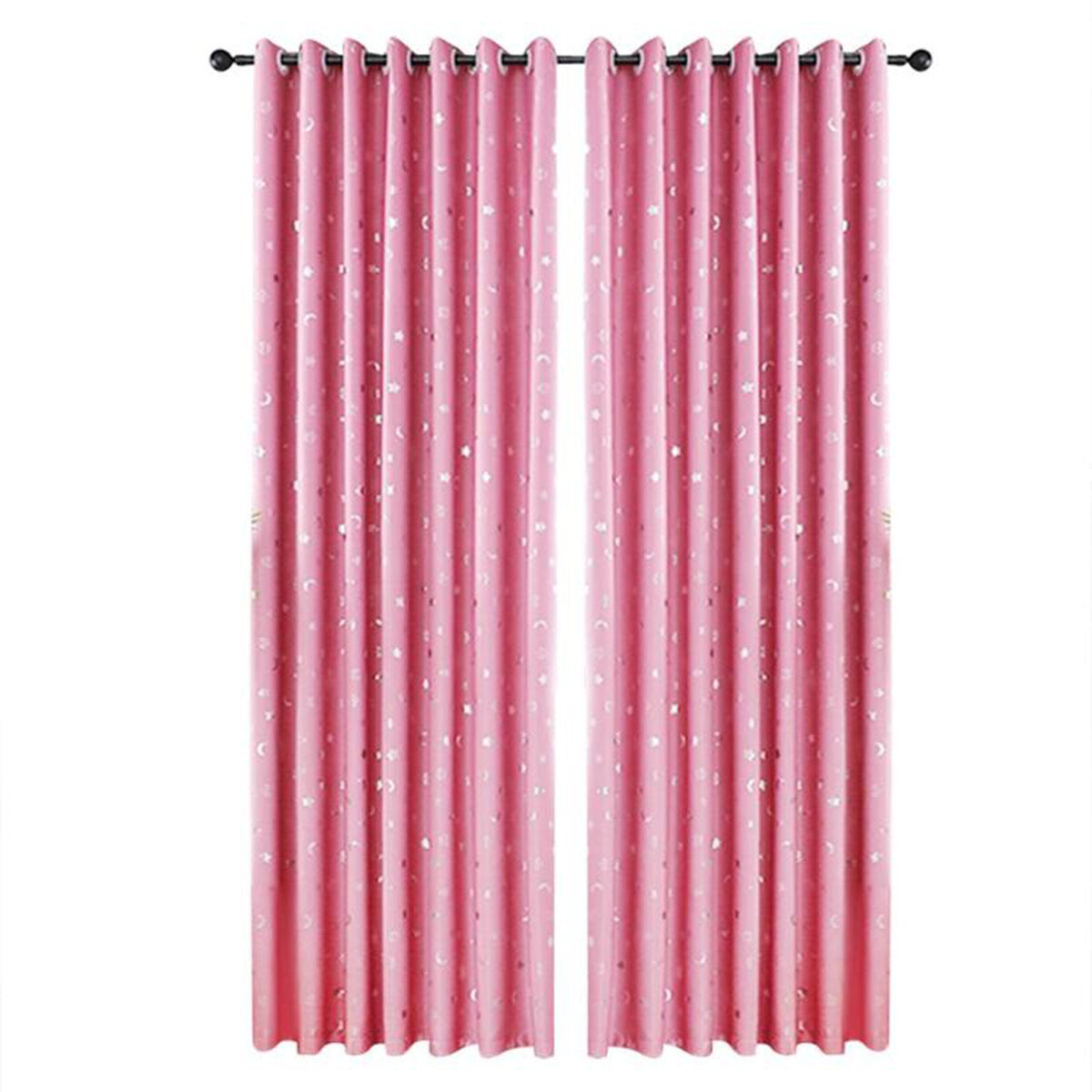 Polyester Moon Star Kids Bedroom Curtains - Window/Door Curtains for Living Room Home Decor