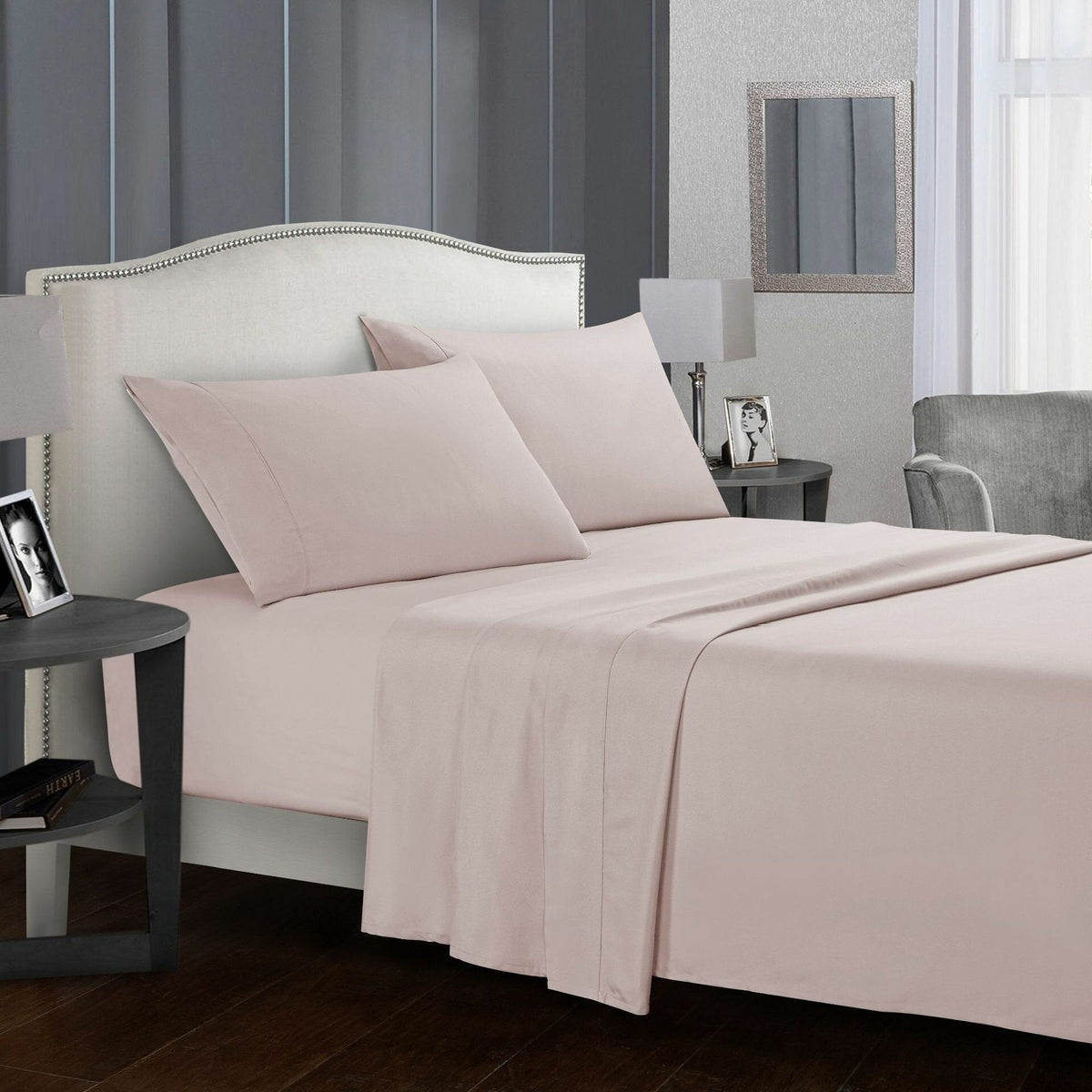 Luxury Hotel Comfort Bed Sheets Set - Deep Pockets, Wrinkle & Fade Resistant, Hypoallergenic, Includes Pillow Cases