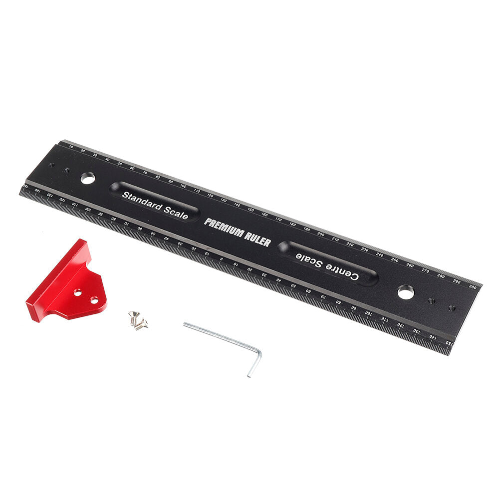 High Precision T Ruler for Woodworking - Durable Measuring Tool with Hook Stop