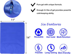 Large Flexible Gel Ice Pack & Wrap with Straps for Hot/Cold Therapy - Pain Relief for Shoulder, Back, Knee, and Hip