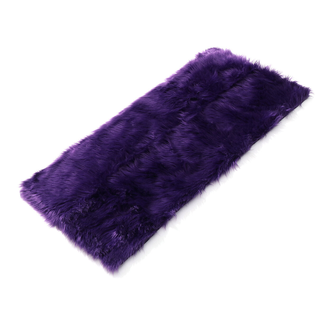 150x60cm Faux Sheepskin Fur Area Rug - Soft Wool Shaggy Carpet for Bedside, Sofa, Living Room, Bedroom Decor