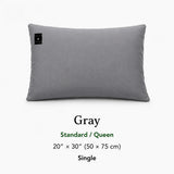 7HealthWell | EarthSc™ Grounding Pillowcase (Gray/White) - For Restful Sleep & Everyday Calm