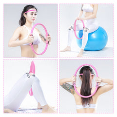 38CM Dual Grip Pilates Ring for Body Shaping, Fitness, and Yoga Exercise Kit Set