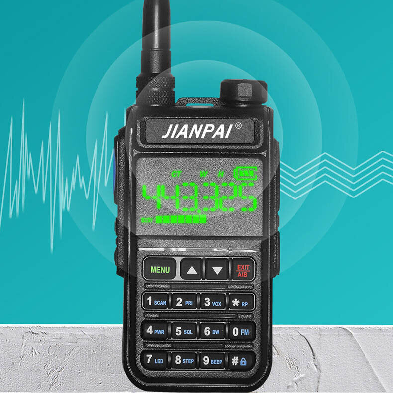 10W 5800mAh LED Walkie Talkie with Noise Reduction, High Power FM, SOS for Hotel, Sailing, Hiking