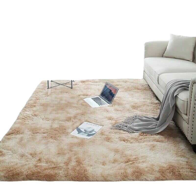 120x160CM Multi-color Tie Dye Plush Carpet - Anti-slip, Faux Fur, Water Absorbent Area Rug