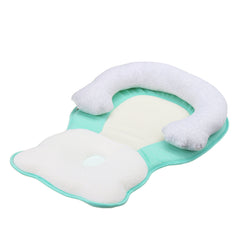 Breathable Newborn Baby Pillow Sleep Mat | Anti Flat Head | Crib Bed Neck Support