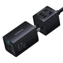 67W GaN 4-Port USB PD Ladegerät, Schnellladestation für iPhone, Huawei, Xiaomi, Samsung