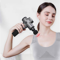 High-Speed Massage Gun 3200rpm - Electric Fascia Massager with 5 Heads & 6 Adjustable Speeds