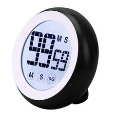 Digital Kitchen Timer with Temperature & Humidity, Cute Touch Screen, Soft Light
