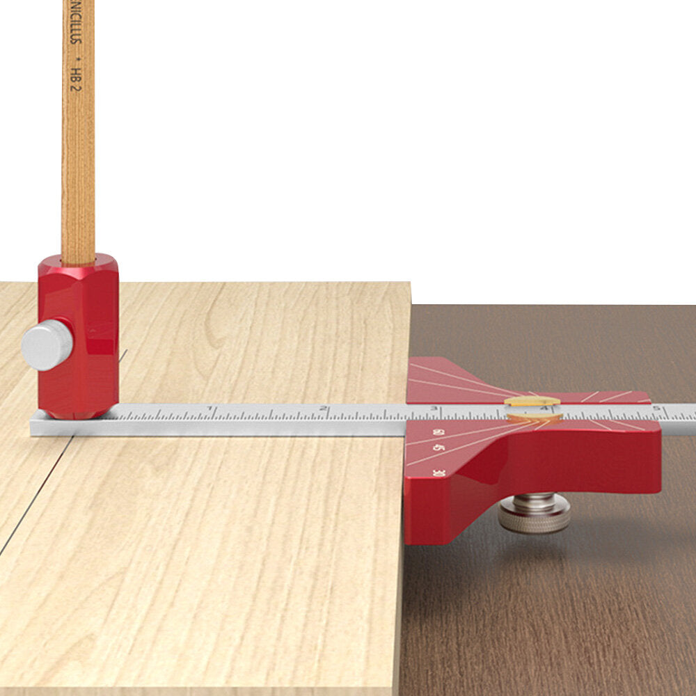 Adjustable Aluminum Woodworking Scriber: Multi-Angle Depth Gauge