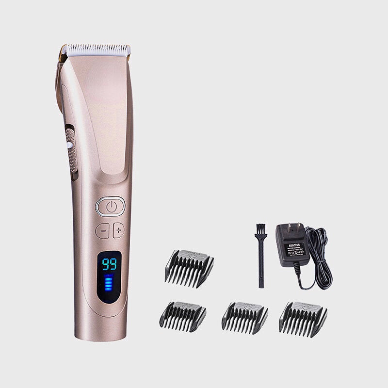 Professional Electric Hair Clipper with Noise Reduction - Home Fader Razor, EU Plug